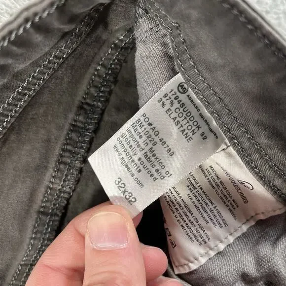 AG Adriano Goldschmied The Everett Slim Straight Pants Mens 32x32 (FITS 32x30) - Picture 5 of 10